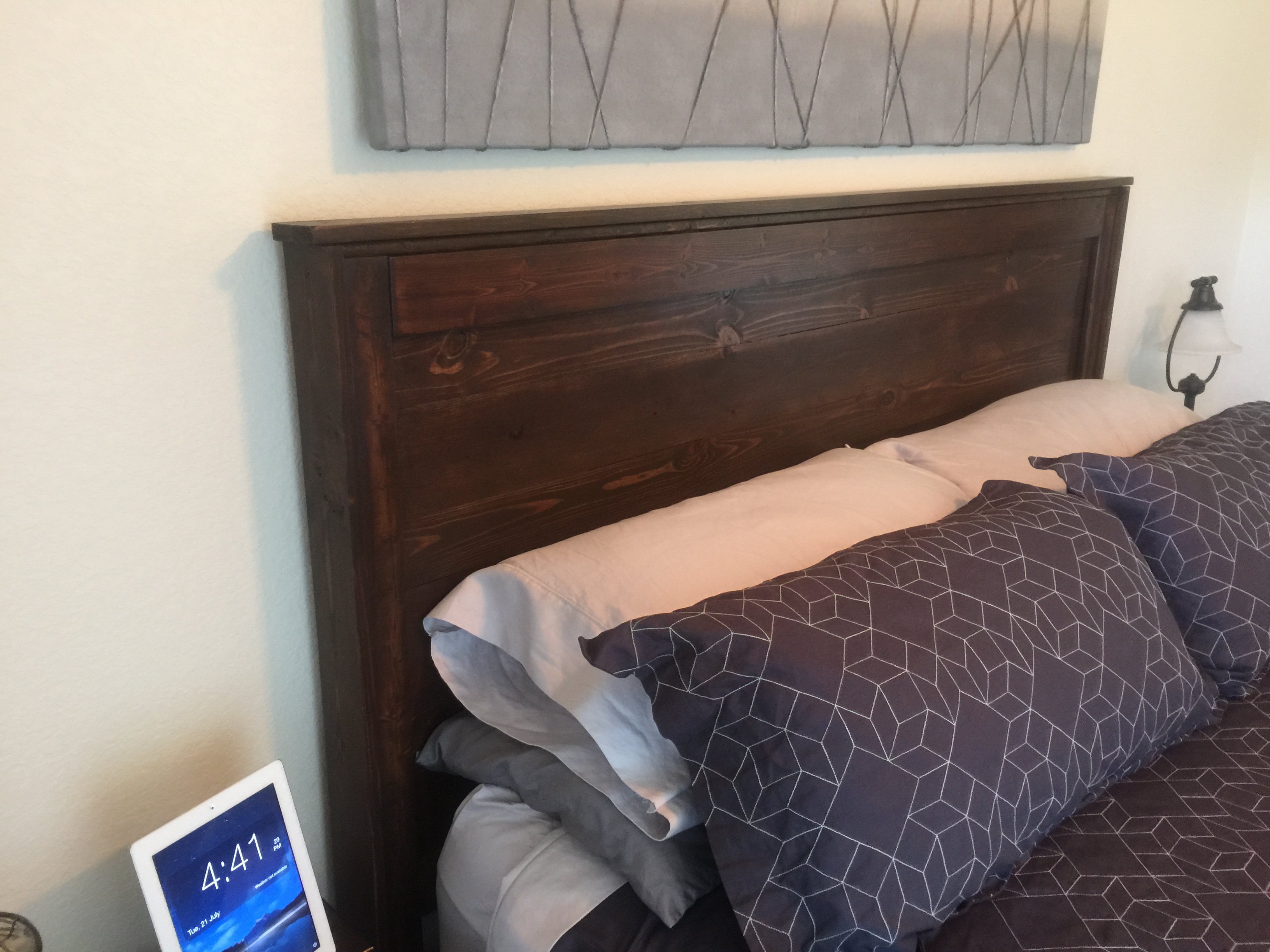 Ana White Reclaimed Wood Look Headboard DIY Projects